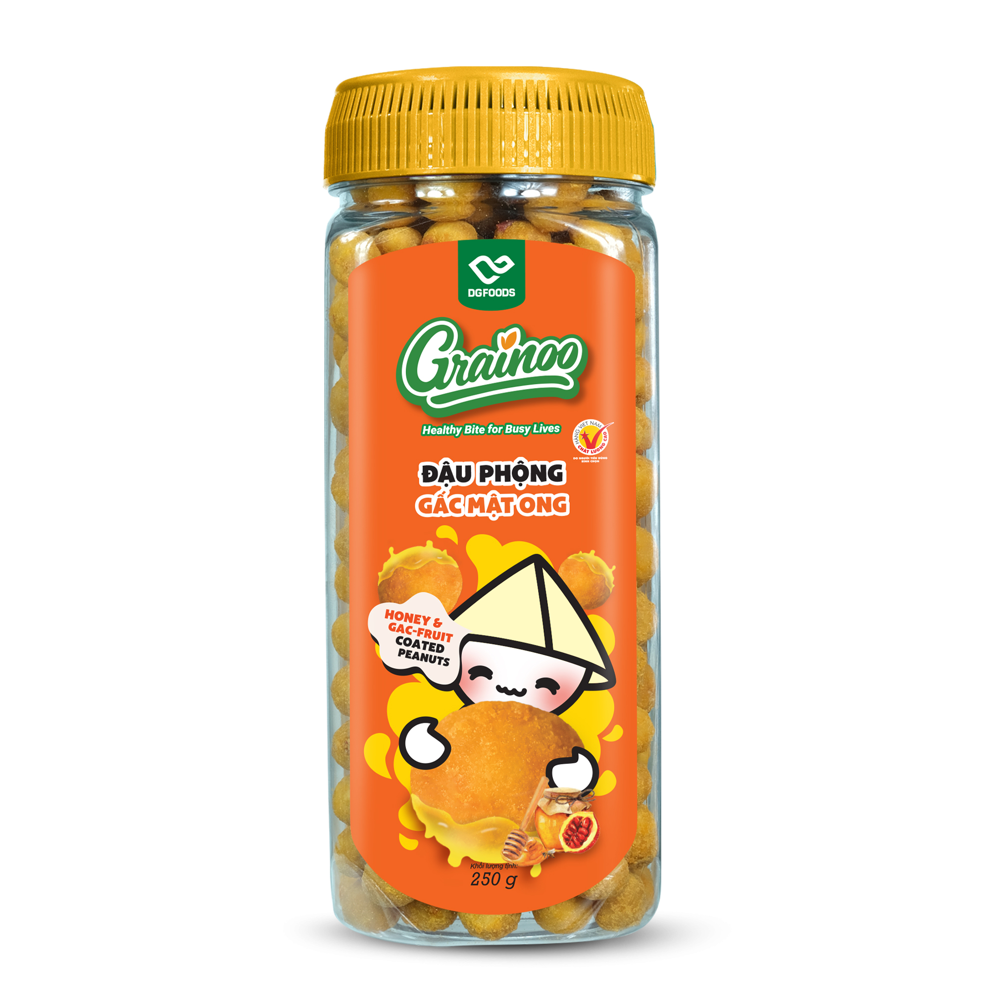 Đậu phộng gấc mật ong